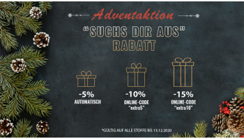 Adventaktion und Weihnachtsöffnungstage