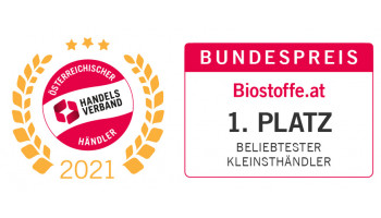 Biostoffe.at ist beliebtester Kleinsthändler - Bundespreis Österreichs