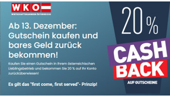 20% Cashback - WKO Gutscheinaktion