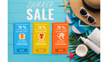 Sommer Aktion - 10, 15, 25% auf alle Stoffe - Verlängert bis 27.8.