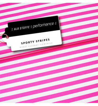 Performance Activewear Jersey Sporty Stripes pink