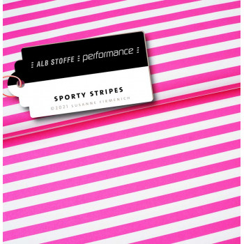 Performance Activewear Jersey Sporty Stripes pink