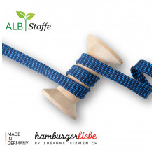 Flachkordel Twist Me Dots blau