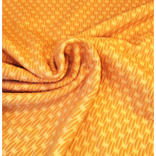 Reststück 65 cm Jacquard Espresso Knit curry