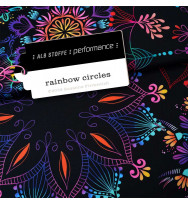 Performance Activewear Jersey Rainbow Circles schwarz