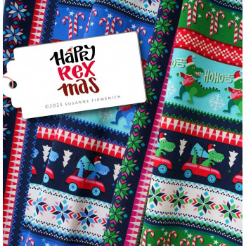 Sweat Ugly Christmas Happy RexMas blau
