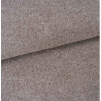 Merino-Wollfleece hellbeige meliert
