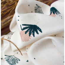 Feiner Viskose-Webstoff Palmetto off-white