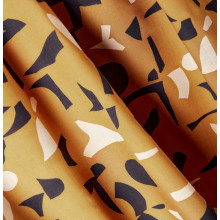 Feiner Viskose-Webstoff Shadow ochre