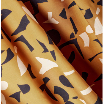 Feiner Viskose-Webstoff Shadow ochre
