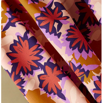 Feiner Viskose-Webstoff Waterlily maple