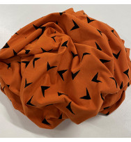 Reststück 43 cm Stretch-Sweat Arrowhead rust