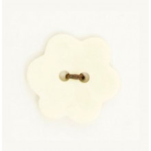 Büffelhorn-Knopf Blume 20 mm