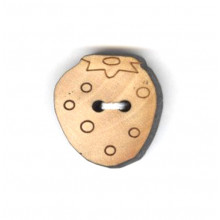 Holzknopf Erdbeere 18 mm