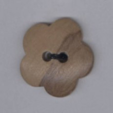 Olivenholzknopf Blümchen 18mm