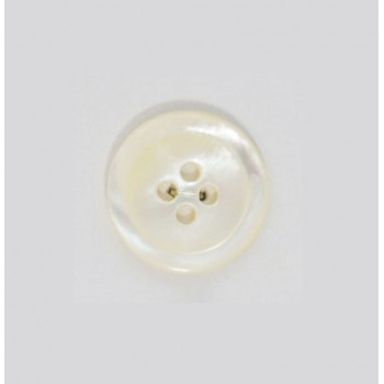 Perlmutter-Knopf naturweiß 12 mm