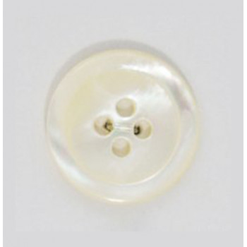 Perlmutter-Knopf naturweiß 20 mm