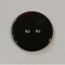 Perlmutter-Knopf Black Pen 23 mm