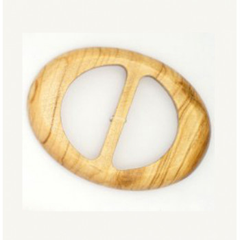 Schließe Olivenholz oval 30 mm