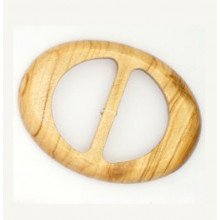 Schließe Olivenholz oval 38 mm