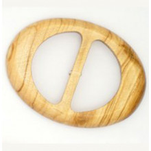 Schließe Olivenholz oval 48 mm