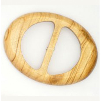 Schließe Olivenholz oval 48 mm