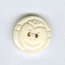 Knopf aus Wasserbüffelbein Affe