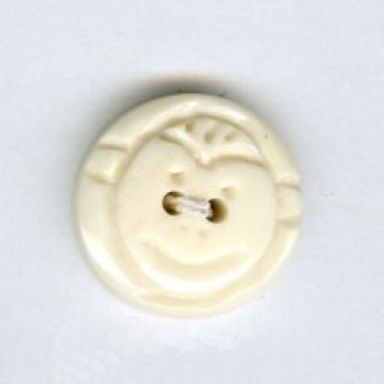 Knopf aus Wasserbüffelbein Affe