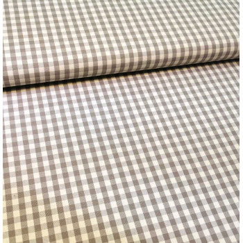 Reststück 85 cm Canvas Webkaro cinder
