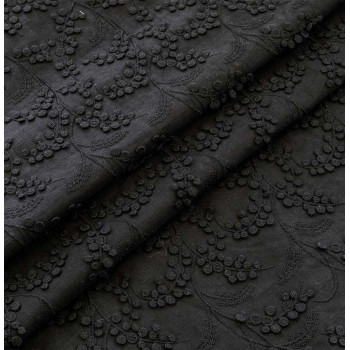 Applikationsspitze Mimosa schwarz