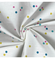 Reststück 41 cm Popeline Dots white