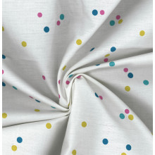 Popeline Dots white