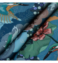 Viskose-Satin Kingfisher