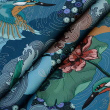 Viskose-Satin Kingfisher