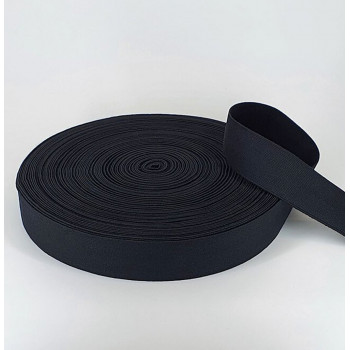 Einziehgummi 40 mm schwarz - leicht