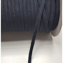 Einziehgummi 6 mm schwarz