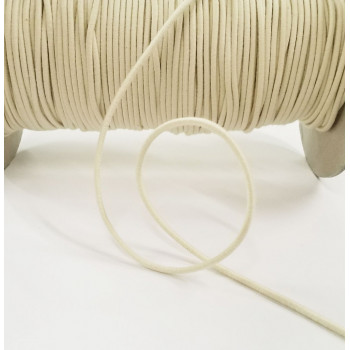 Gummikordel 2,2 mm ecru