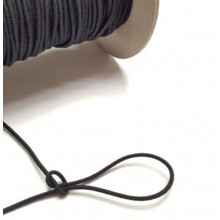 Gummikordel 2,2 mm schwarz