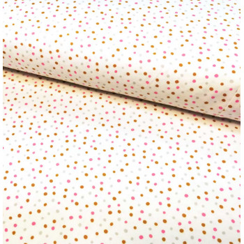 Flanell Confetti pink multi