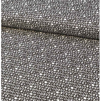 Popeline Scribbles black