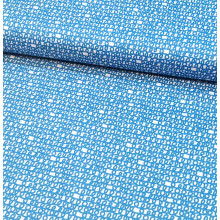 Popeline Scribbles blue
