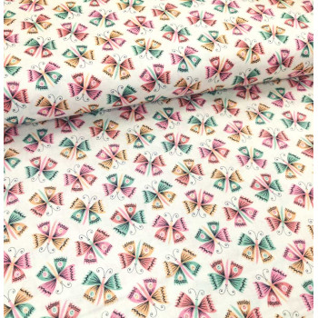 Popeline Tropical Garden Flutter