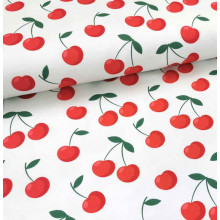 Reststück 23 cm Sommersweat Cherry Cherry Lady