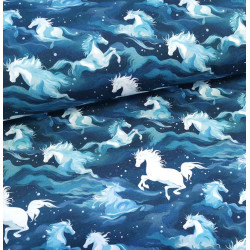 Reststück 25 cm Jersey Einhornmythos