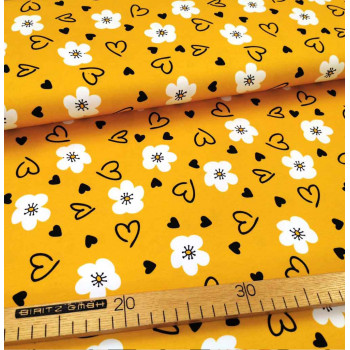 Jersey Flowers and Hearts