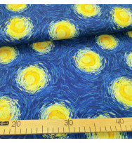 Reststück 50 cm Jersey Glowing Moon