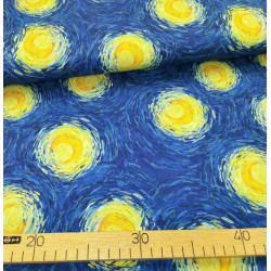 Reststück 50 cm Jersey Glowing Moon