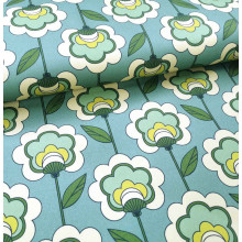 Halbpanama Sixties Flowers