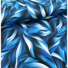 Reststück 68 cm Jersey Blue Wave