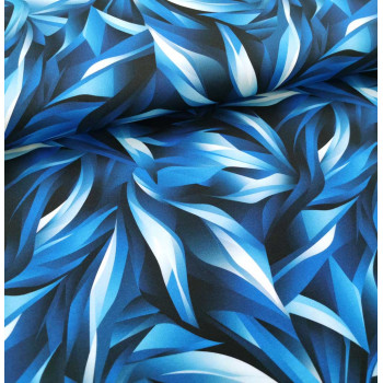 Reststück 68 cm Jersey Blue Wave